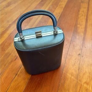 Cute grey hard sided purse